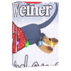 Weiner T- Shirt Walking In A Weiner Wonderland T- Shirt (1) Weiner T- Shirt Walking In A Weiner Wonderland T- Shirt Playing Cards Single Design (rectangle) With Custom Box by ZUXUMI