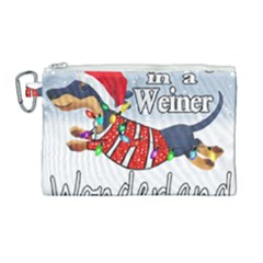 Weiner T- Shirt Walking In A Weiner Wonderland T- Shirt (1) Weiner T- Shirt Walking In A Weiner Wonderland T- Shirt Welder T- Shirt Funny Welder T- Shirt Canvas Cosmetic Bag (large) by ZUXUMI