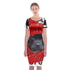 Black Hole T- Shirt Planet Eater Colour T- Shirt Classic Short Sleeve Midi Dress