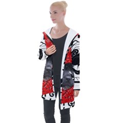 Black Hole T- Shirt Planet Eater Colour T- Shirt Longline Hooded Cardigan