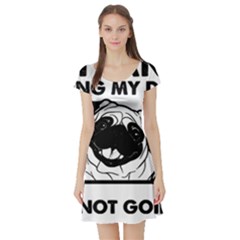 Black Pug Dog If I Cant Bring My Dog I T- Shirt Black Pug Dog If I Can t Bring My Dog I m Not Going Short Sleeve Skater Dress by EnriqueJohnson