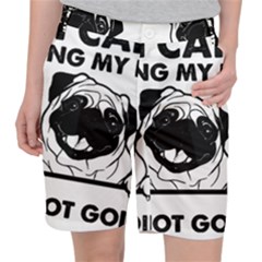 Black Pug Dog If I Cant Bring My Dog I T- Shirt Black Pug Dog If I Can t Bring My Dog I m Not Going Women s Pocket Shorts by EnriqueJohnson