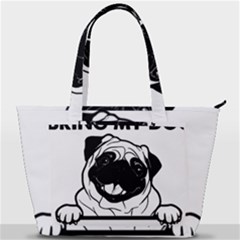 Black Pug Dog If I Cant Bring My Dog I T- Shirt Black Pug Dog If I Can t Bring My Dog I m Not Going Back Pocket Shoulder Bag  by EnriqueJohnson