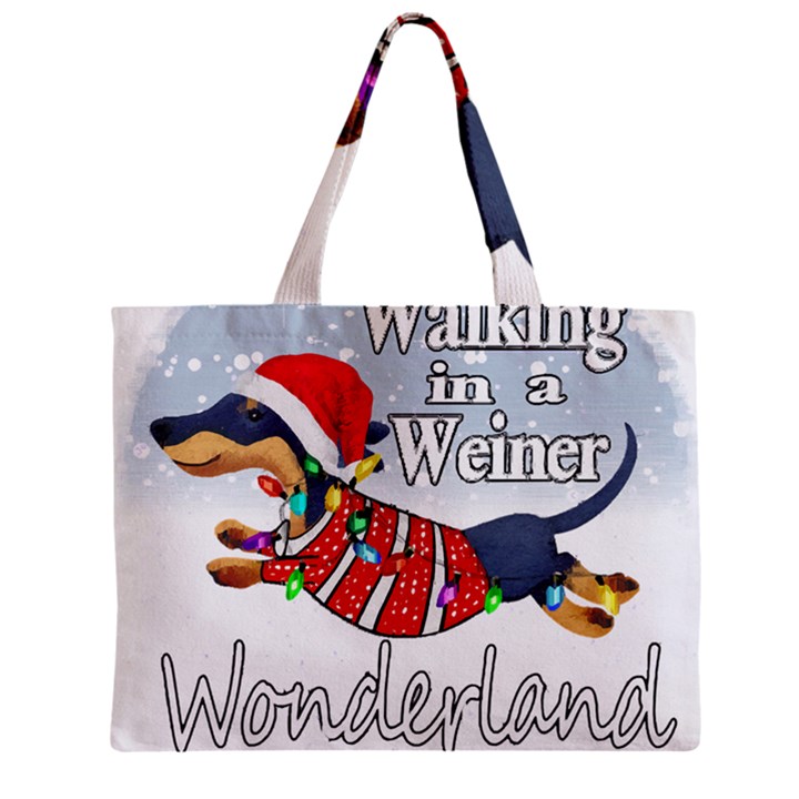 Weiner T- Shirt Walking In A Weiner Wonderland T- Shirt (1) Zipper Mini Tote Bag