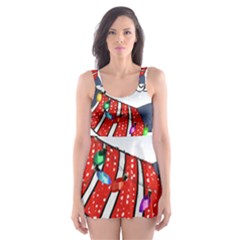 Weiner T- Shirt Walking In A Weiner Wonderland T- Shirt (1) Skater Dress Swimsuit by ZUXUMI