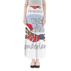 Weiner T- Shirt Walking In A Weiner Wonderland T- Shirt (1) Full Length Maxi Skirt by ZUXUMI