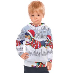 Weiner T- Shirt Walking In A Weiner Wonderland T- Shirt (1) Kids  Hooded Pullover by ZUXUMI