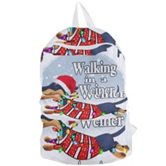 Weiner T- Shirt Walking In A Weiner Wonderland T- Shirt (1) Foldable Lightweight Backpack