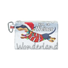 Weiner T- Shirt Walking In A Weiner Wonderland T- Shirt (1) Canvas Cosmetic Bag (small)