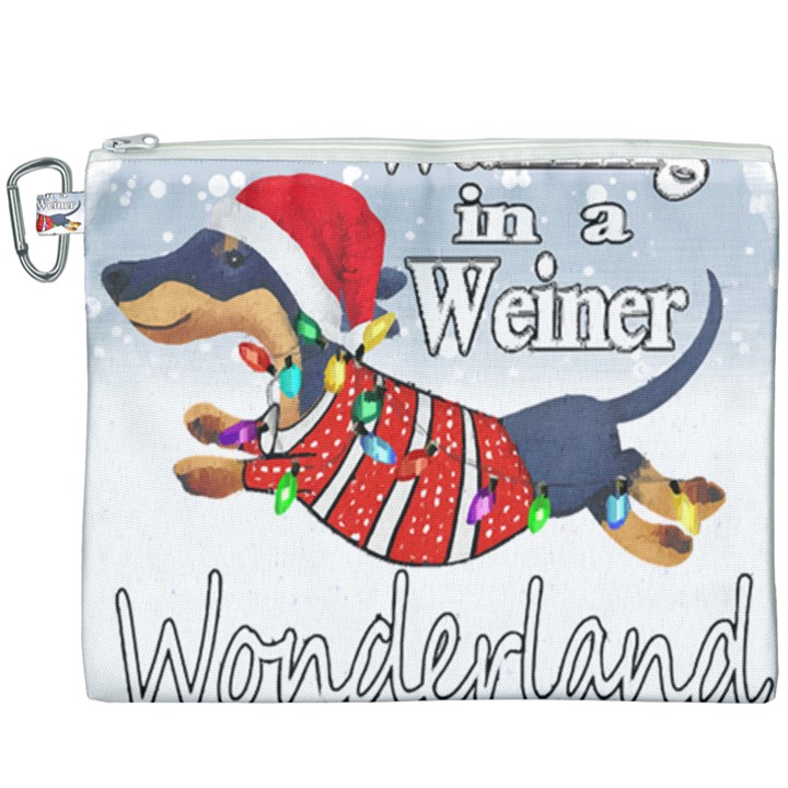 Weiner T- Shirt Walking In A Weiner Wonderland T- Shirt (1) Canvas Cosmetic Bag (XXXL)