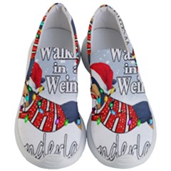 Weiner T- Shirt Walking In A Weiner Wonderland T- Shirt (1) Women s Lightweight Slip Ons by ZUXUMI