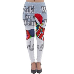 Weiner T- Shirt Walking In A Weiner Wonderland T- Shirt (1) Lightweight Velour Leggings by ZUXUMI