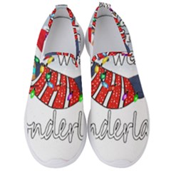 Weiner T- Shirt Walking In A Weiner Wonderland T- Shirt (1) Men s Slip On Sneakers by ZUXUMI