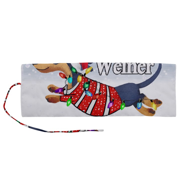 Weiner T- Shirt Walking In A Weiner Wonderland T- Shirt (1) Roll Up Canvas Pencil Holder (M)