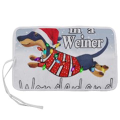 Weiner T- Shirt Walking In A Weiner Wonderland T- Shirt (1) Pen Storage Case (s) by ZUXUMI