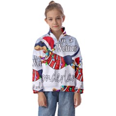 Weiner T- Shirt Walking In A Weiner Wonderland T- Shirt (1) Kids  Half Zip Hoodie by ZUXUMI