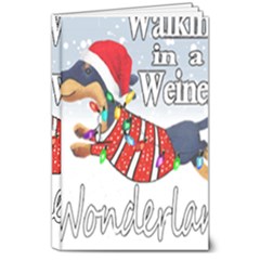 Weiner T- Shirt Walking In A Weiner Wonderland T- Shirt (1) 8  X 10  Hardcover Notebook by ZUXUMI