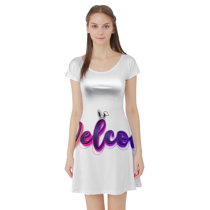 Arts Short Sleeve Skater Dress