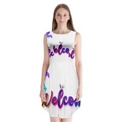 Arts Sleeveless Chiffon Dress   by Internationalstore