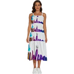 Arts Sleeveless Shoulder Straps Boho Dress by Internationalstore