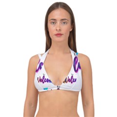 Arts Double Strap Halter Bikini Top by Internationalstore