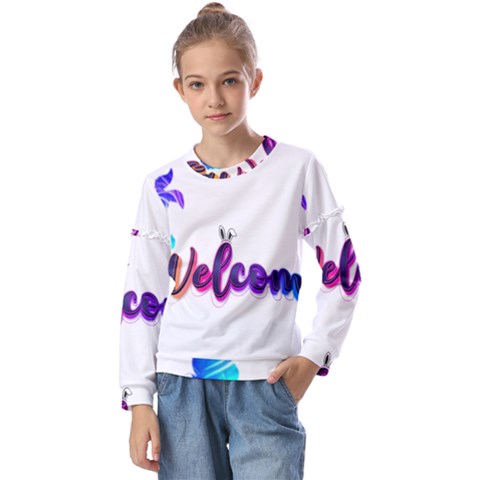 Arts Kids  Long Sleeve T-shirt With Frill  by Internationalstore