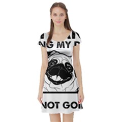 Black Pug Dog If I Cant Bring My Dog I T- Shirt Black Pug Dog If I Can t Bring My Dog I m Not Going Short Sleeve Skater Dress by EnriqueJohnson