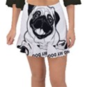 Black Pug Dog If I Cant Bring My Dog I T- Shirt Black Pug Dog If I Can t Bring My Dog I m Not Going Fishtail Mini Chiffon Skirt View1