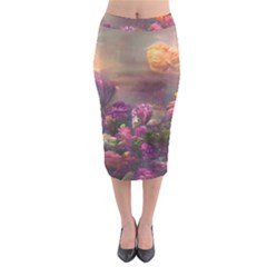 Floral Blossoms  Midi Pencil Skirt by Internationalstore