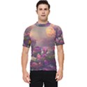 Floral Blossoms  Men s Short Sleeve Rash Guard View1