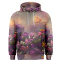 Floral Blossoms  Men s Overhead Hoodie View1