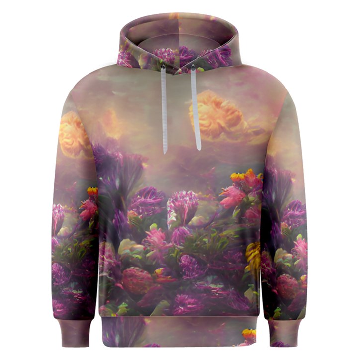 Floral Blossoms  Men s Overhead Hoodie