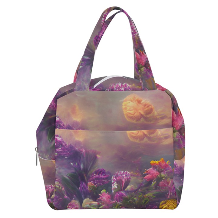 Floral Blossoms  Boxy Hand Bag