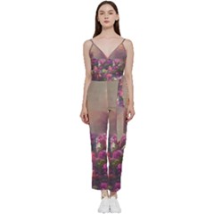 Floral Blossoms  V-neck Camisole Jumpsuit by Internationalstore