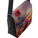 Floral Blossoms  Flap Closure Messenger Bag (L) View2