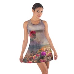 Floral Blossoms  Cotton Racerback Dress by Internationalstore