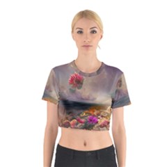 Floral Blossoms  Cotton Crop Top by Internationalstore