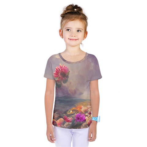 Floral Blossoms  Kids  One Piece T-shirt by Internationalstore