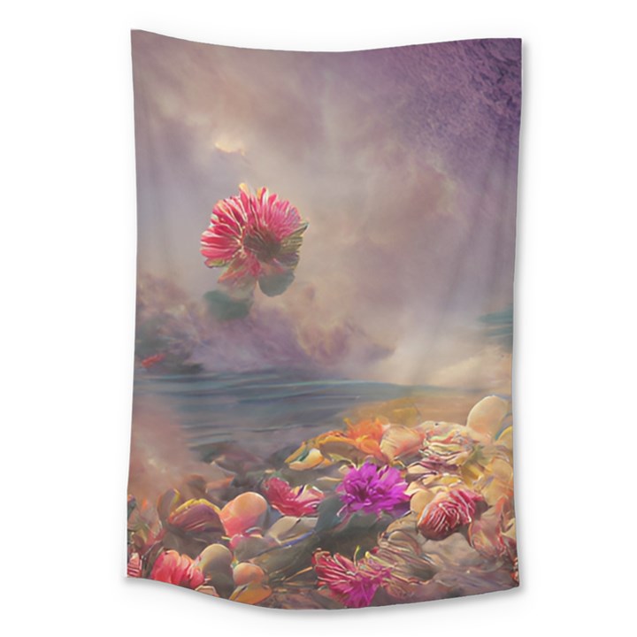 Floral Blossoms  Large Tapestry