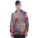 Floral Blossoms  Men s Front Pocket Pullover Windbreaker View1