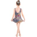 Floral Blossoms  Kids  Skater Dress Swimsuit View2