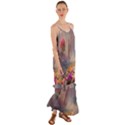 Floral Blossoms  Cami Maxi Ruffle Chiffon Dress View1