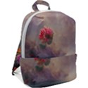 Floral Blossoms  Zip Up Backpack View2