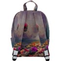 Floral Blossoms  Zip Up Backpack View3