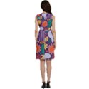 Colorful Shapes On A Purple Background Sleeveless Dress With Pocket View4