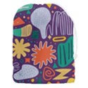 Colorful Shapes On A Purple Background Drawstring Pouch (3XL) View1