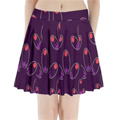 Petal Dot Seamless Pattern Pleated Mini Skirt by Pakjumat