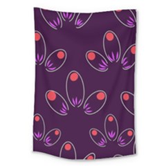 Petal Dot Seamless Pattern Large Tapestry by Pakjumat