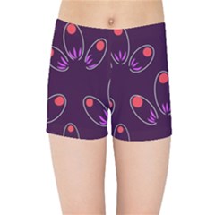 Petal Dot Seamless Pattern Kids  Sports Shorts by Pakjumat