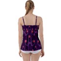 Petal Dot Seamless Pattern Babydoll Tankini Top View2